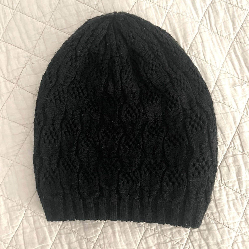 Eddie Bauer Black Knit Winter Hat